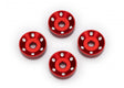 TRA10257-RED 10257-RED Machined Aluminum Wheel Washers, Red