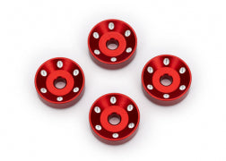 TRA10257-RED 10257-RED Machined Aluminum Wheel Washers, Red