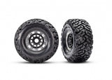 TRA10272-BLK 10272-BLK L&R Maxx Slash Belted Tires & Wheels, Black Satin (2)