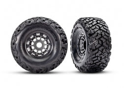 TRA10272-GRAY 10272-GRAY L&R Maxx Slash Belted Tires & Wheels, Gray (2)