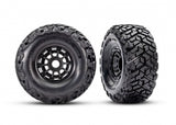 TRA10272 10272 L&R Maxx Slash Belted Tires & Wheels, Black (2)