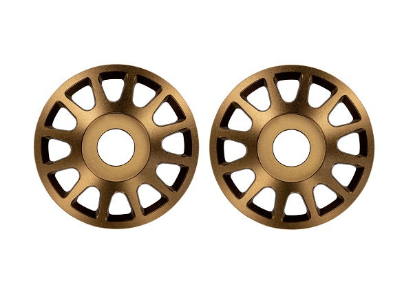 TRA10274-BRNZ 10274-BRNZ Pro Scale Aluminum Wheel Centers (2), Bronze