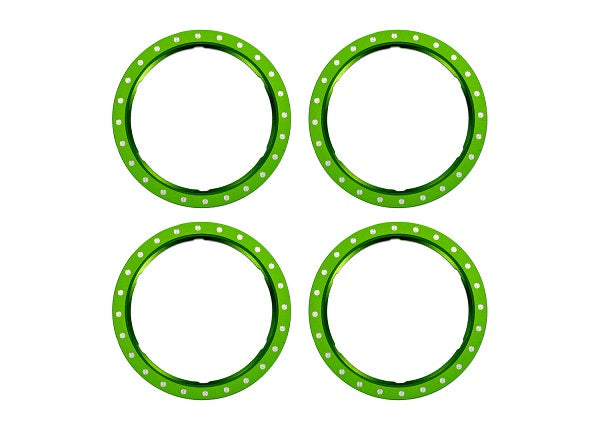 TRA10276-GRN 10276-GRN Pro Scale Aluminum Beadlock Rings, Green