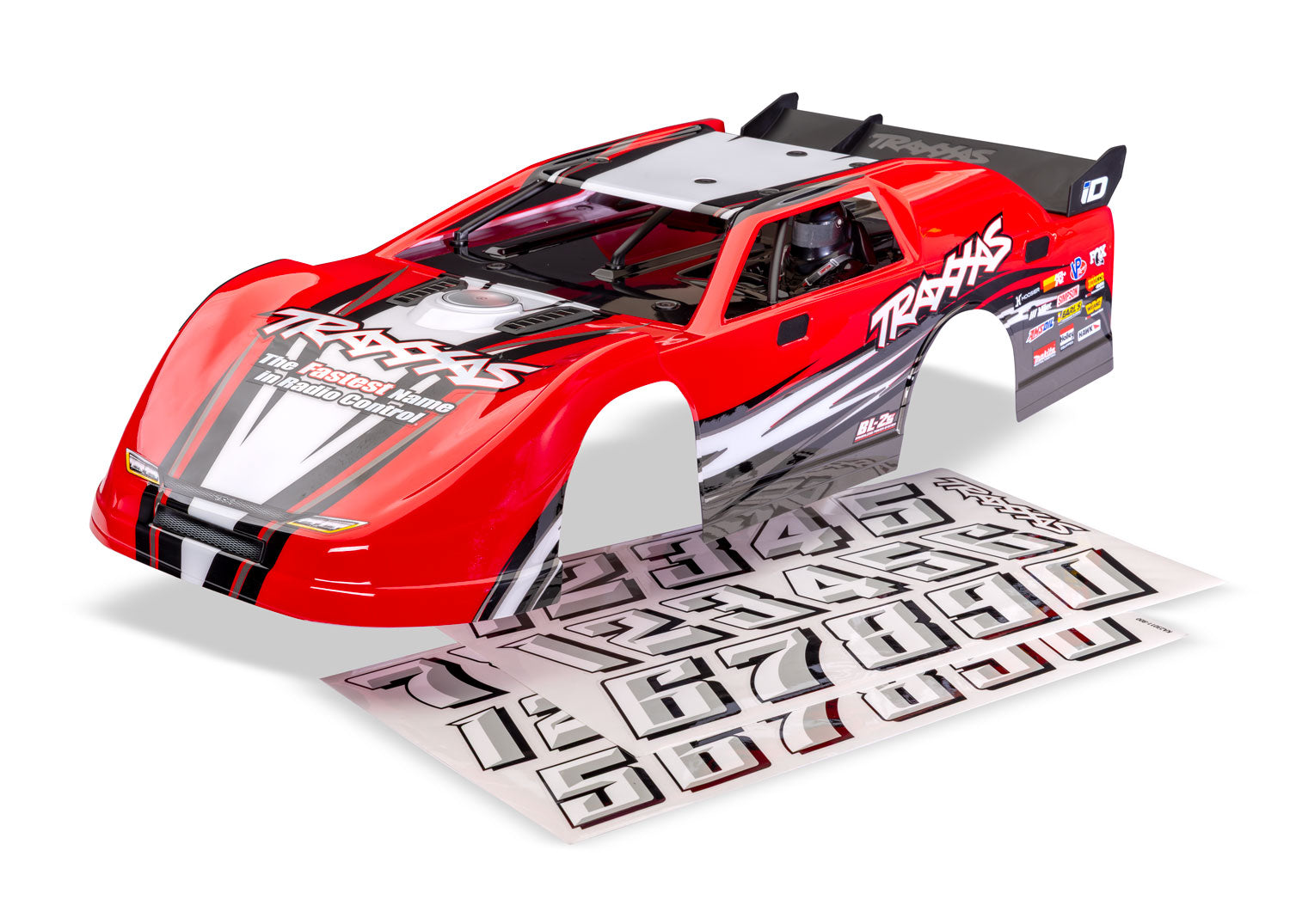 TRA10423-RED 10423-RED Slash Late Model Body, Red