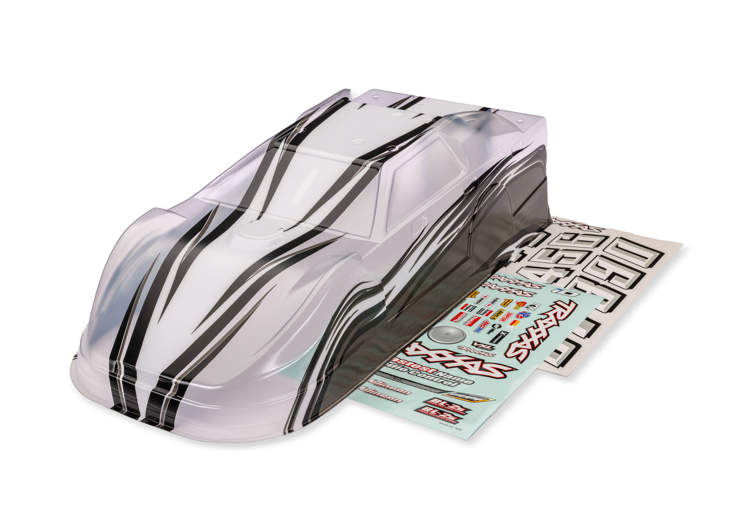 TRA10423X 10423X Slash Late Model Body, Clear w/ ProGraphix