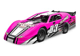 TRA104364-74-PINK 104364-74-PINK Slash Late Model BL-2S 1/10 Dirt Late Model RTR, Pink