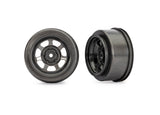 TRA10472X 10472X Dirt Oval Rear Wheels, Gray (2)
