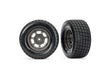 TRA10473X 10473X Hoosier Dirt Oval Front Pre-Glued Tires, Gray (2)