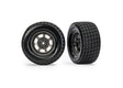 TRA10474X 10474X Hoosier Dirt Oval Rear Pre-Glued Tires, Gray (2)
