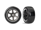 TRA10575 10575 Drift 1.9" Tires & Wheels w/ Chrome Rim (2)