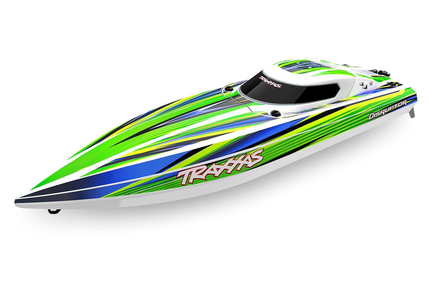 TRA106064-4-GRN 106064-4-GRN Disruptor 4S Brushless Speed Boat RTR, Green