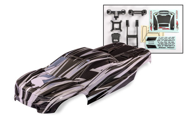TRA10712X 10712X Mini XRT Clipless Body, Unpainted w/ ProGraphix