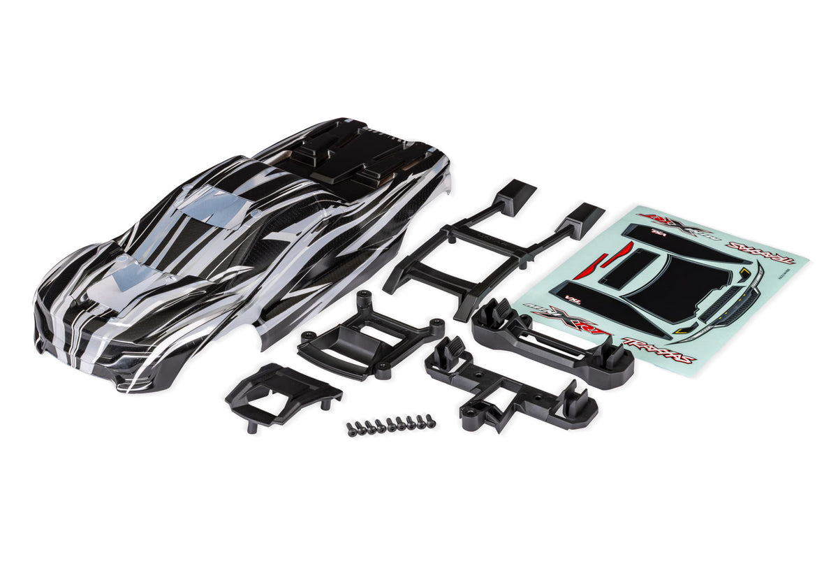 TRA10715X 10715X Mini XRT Body, Clear w/ ProGraphix