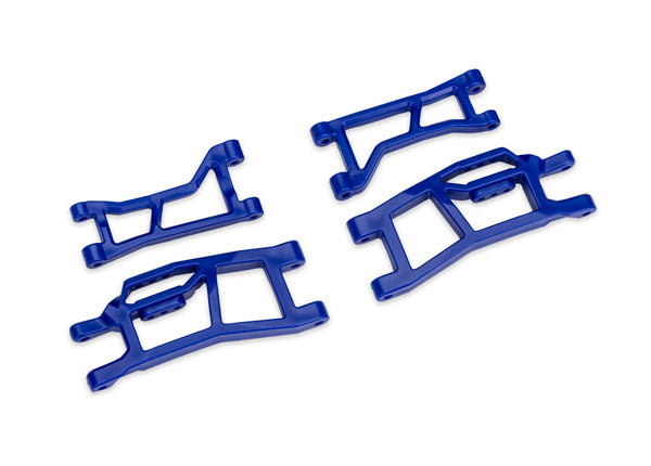 TRA10725-BLUE 10725-BLUE Mini Maxx Wide Maxx Front Suspension Arms, Blue