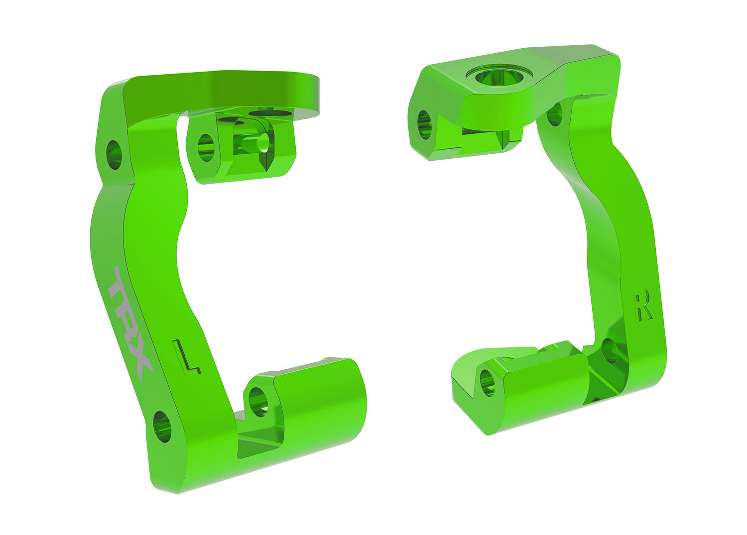 TRA10733-GRN 10733-GRN Mini Maxx Aluminum Caster Blocks, L&R, Green