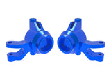 TRA10734-BLUE 10734-BLUE Mini Maxx Aluminum Steering Blocks, L&R, Blue