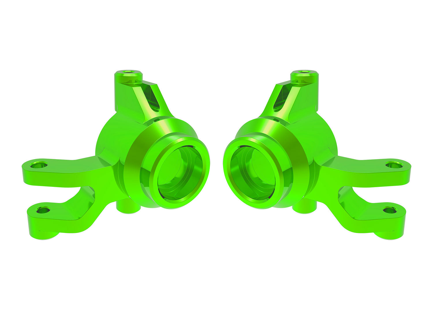 TRA10734-GRN 10734-GRN Mini Maxx Aluminum Steering Blocks, L&R, Green