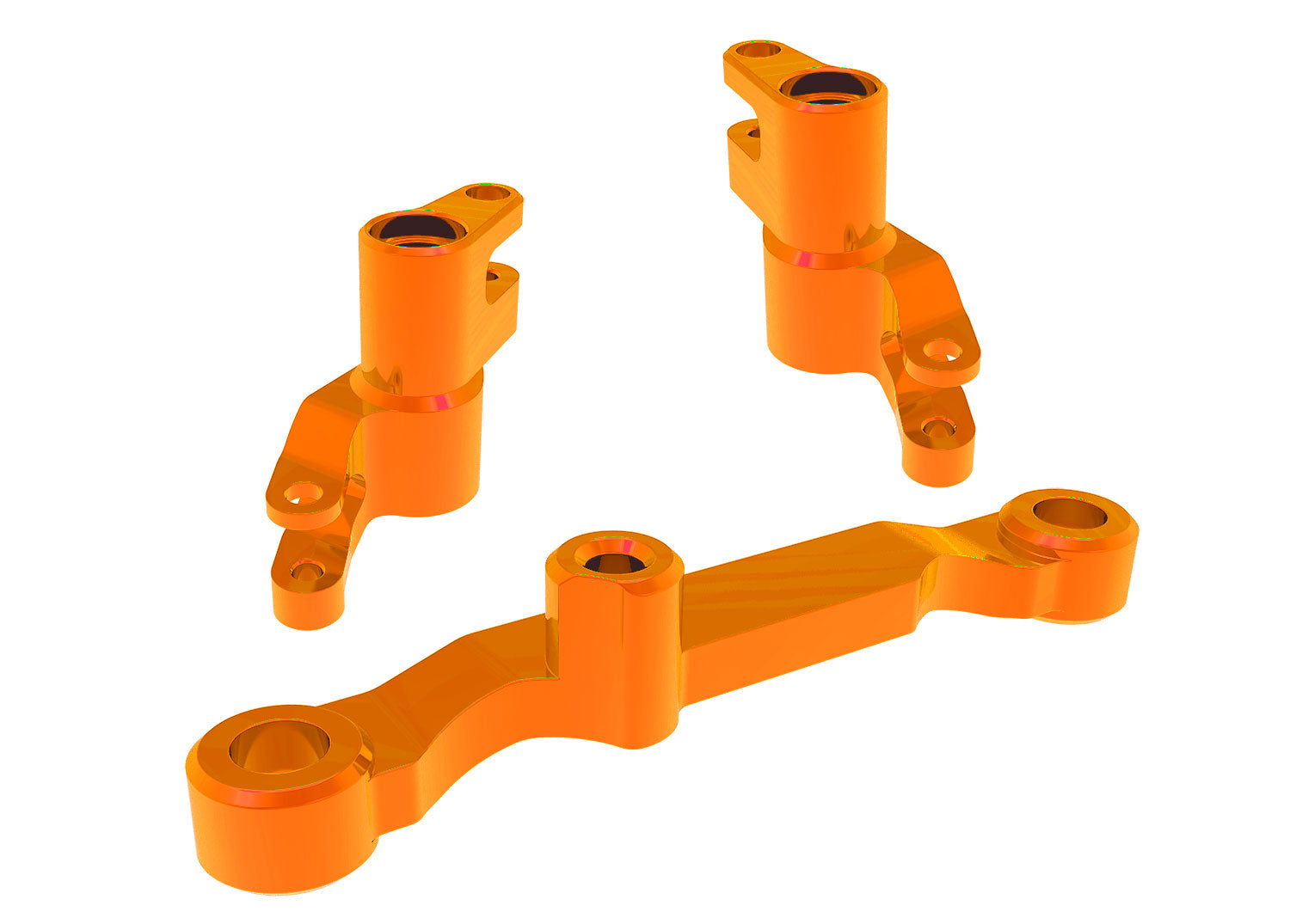 TRA10743-ORNG 10743-ORNG Mini Maxx Aluminum Bellcrank Steering Assembly, Orange