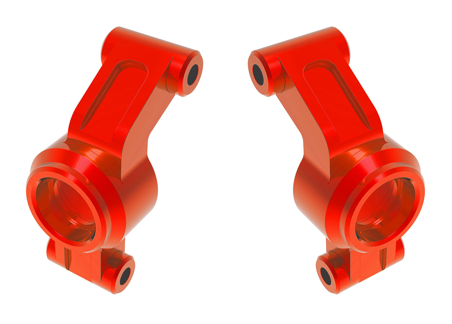 TRA10751-RED 10751-RED Mini Maxx Stub Axle Carriers, L&R, Red