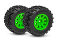 TRA10771-GRN 10771-GRN Mini Maxx Sledgehammer Front Tires (2), Green, Green