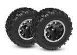 TRA10771-STBLK 10771-STBLK Mini Maxx Sledgehammer Pre-Glued Front Tires (2), Satin
