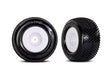 TRA10773-WHT 10773-WHT Response Mini XRT Pre-Glued Tires, White (2)
