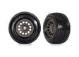 TRA10774-GRAY 10774-GRAY Response Pro Mini XRT Pre-Glued Tires, Gray (2)