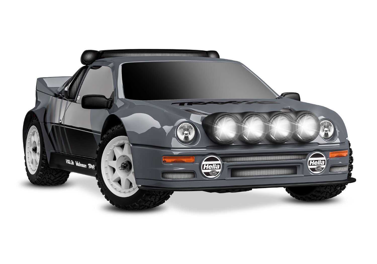 TRA108046-1-GRAY 108046-1-GRAY Mini Rally VXL Ford RS200, Gray