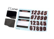 TRA10813 10813 Number Plates w/ Decals, L&R