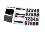 TRA10813 10813 Number Plates w/ Decals, L&R