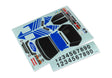 TRA10816-BLUE 10816-BLUE Mini Rally VXL Ford RS200 Decal Sheet
