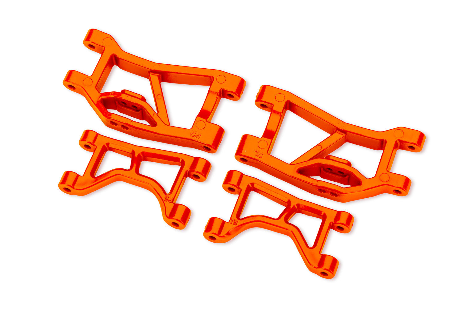 TRA10830-ORNG 10830-ORNG Rear Upper & Lower Suspension Arms, L&R, Orange