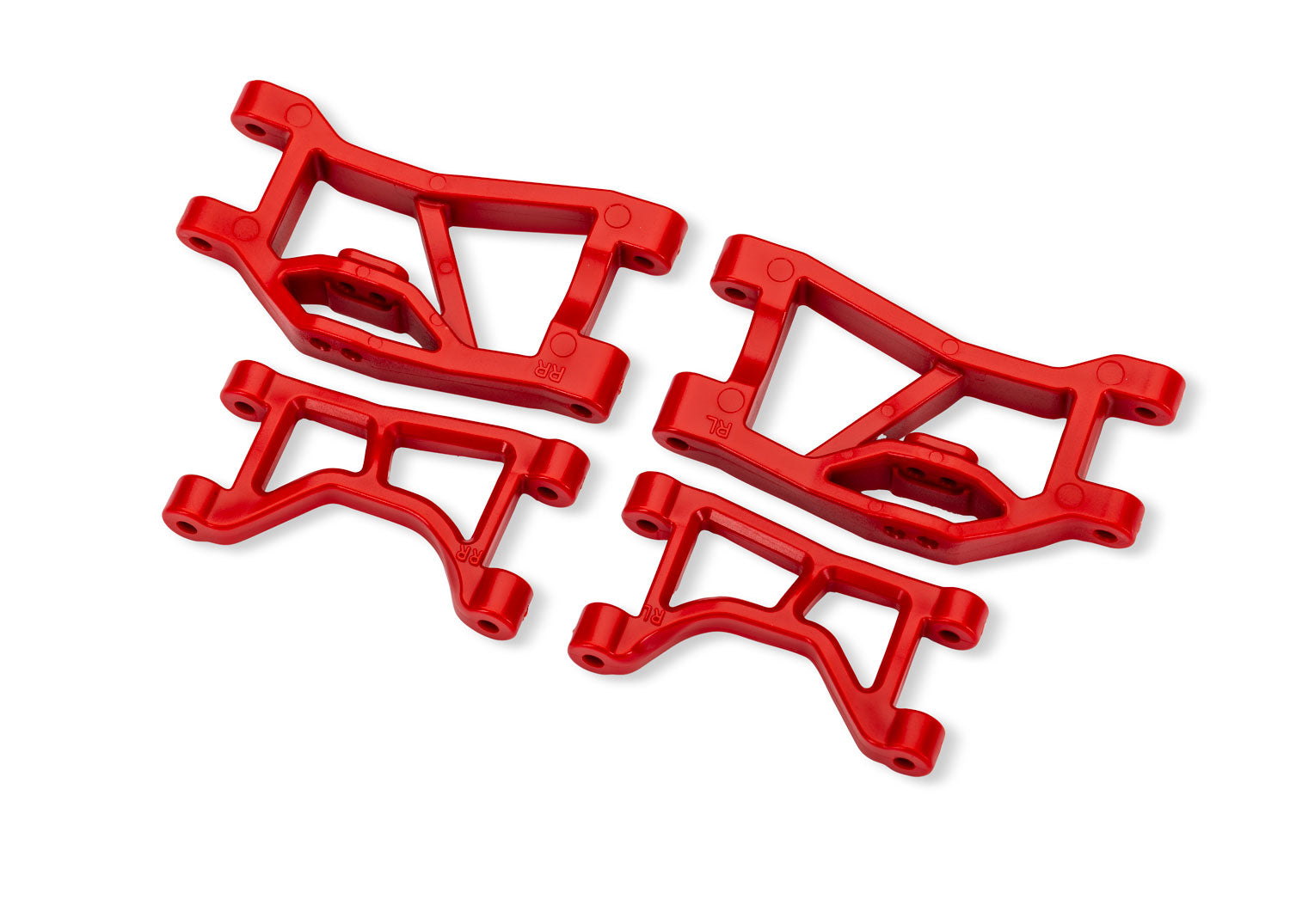 TRA10830-RED 10830-RED Rear Upper & Lower Suspension Arms, L&R, Red