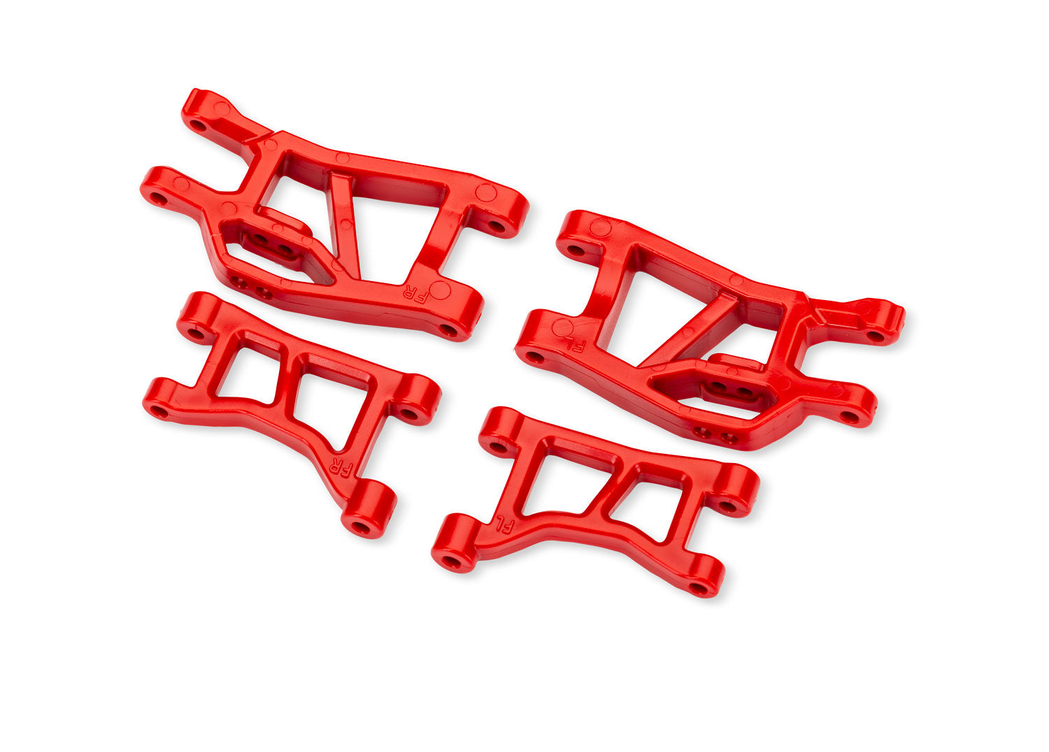 TRA10831-RED 10831-RED Front Upper & Lower Suspension rms, L&R, Red
