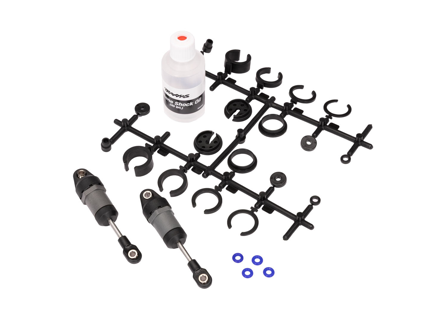 TRA10860 10860 Short Ultra Shocks w/ Springs, Gray (2)