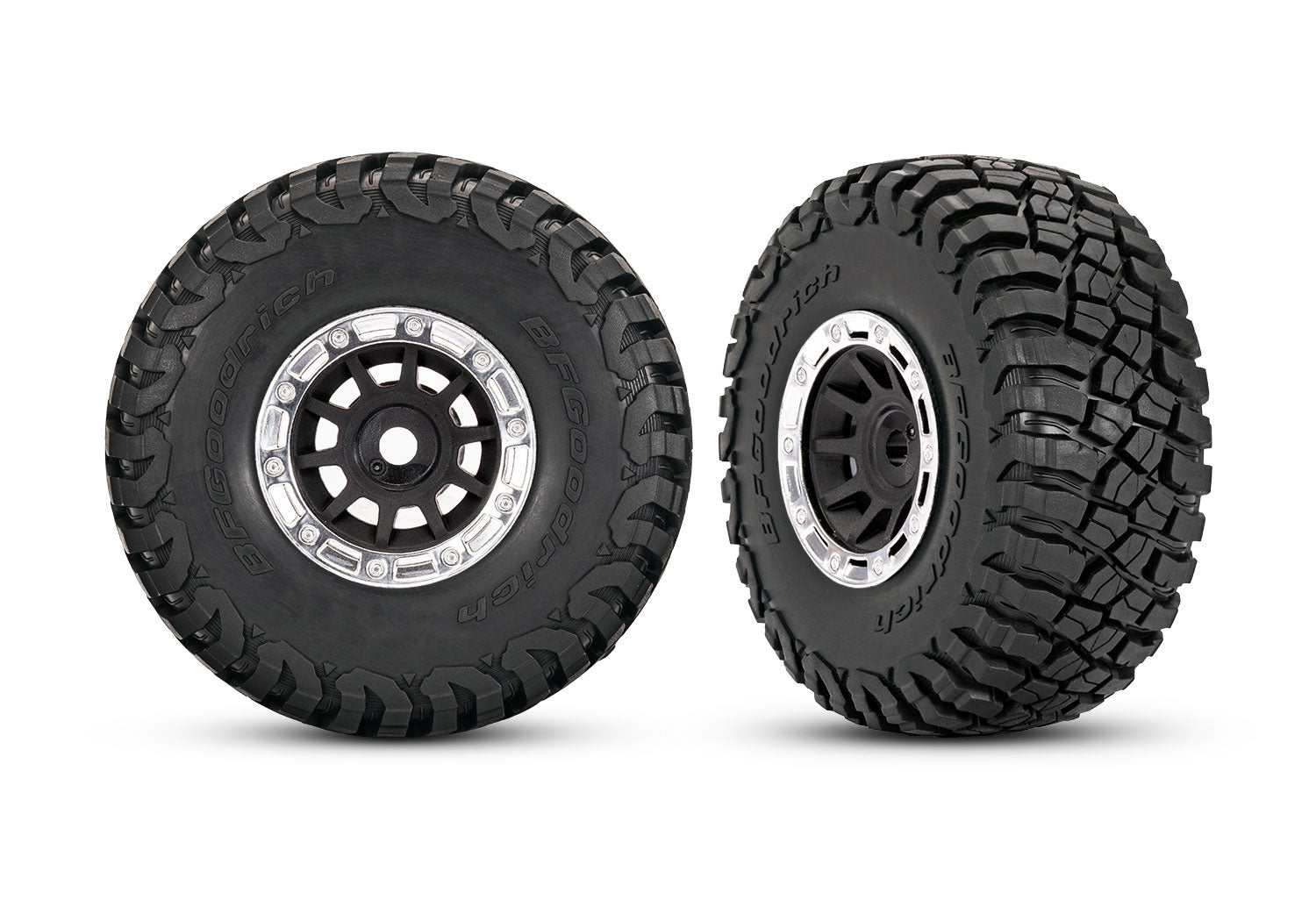 TRA10870-STBLK 10870-STBLK BFGoodrich Mud-Terrain Pre-Glued Tires, 1.4in, Black (2)