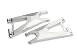 TRA10930X-SLVR 10930X-SLVR Aluminum Lower Suspension Arms, LF & RF (2), Silver