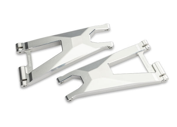 TRA10930X-SLVR 10930X-SLVR Aluminum Lower Suspension Arms, LF & RF (2), Silver