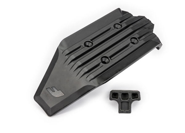 TRA10937 10937 Front Skid Plate w/ Rubber Impact Cushion