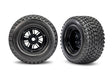 TRA10947 10947 Gravix Pro Scale Pre-Glued Rear Tires (2), Black