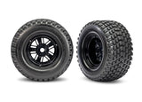 TRA10947 10947 Gravix Pro Scale Pre-Glued Rear Tires (2), Black