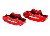 TRA10951-RED 10951-RED Aluminum Front Brake Calipers, L&R (2)