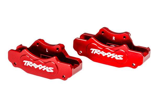 TRA10951-RED 10951-RED Aluminum Front Brake Calipers, L&R (2)