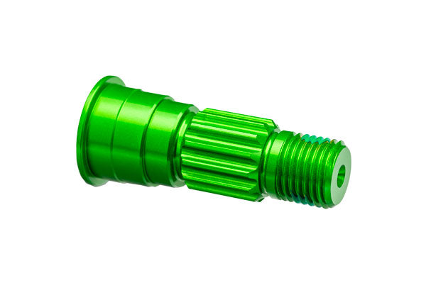 TRA10953-GRN 10953-GRN Aluminum Front Stub Axle, Green