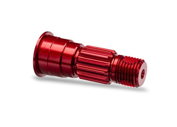 TRA10953-RED 10953-RED Aluminum Front Stub Axle, Red