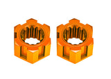 TRA10954-ORNG 10954-ORNG Aluminum Front Wheel Hex / Hub (2), Orange
