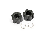 TRA10954 10954 Front Wheel Hex / Hub w/ Clips (2)