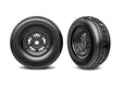 TRA10972-BLKC 10972-BLKC Pro Scale Sand Car Pre-Glued Front Tires (2), Black/Chrome