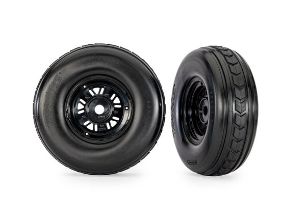 TRA10972 10972 Pro Scale Sand Car Pre-Glued Front Tires (2), Black