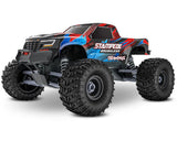 TRA136454-4-RED 136454-4-RED Stampede 2WD Brushless RTR Monster Truck, Red